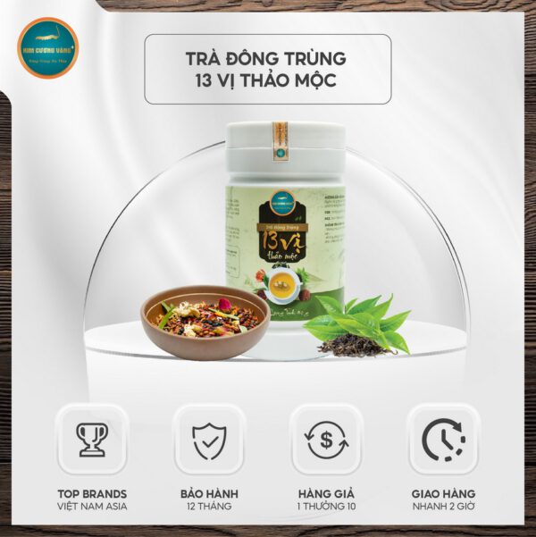 Trà thảo mộc 13 vị Kim Cương Vàng