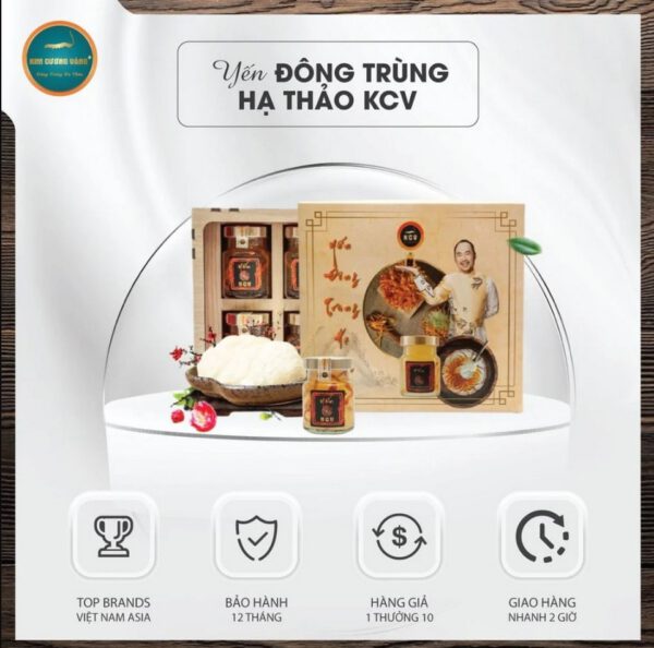 Yến đông trùng hạ thảo Kim Cương Vàng