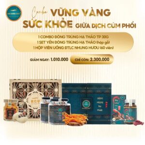 Combo đông trùng hạ thảo Kim Cương Vàng